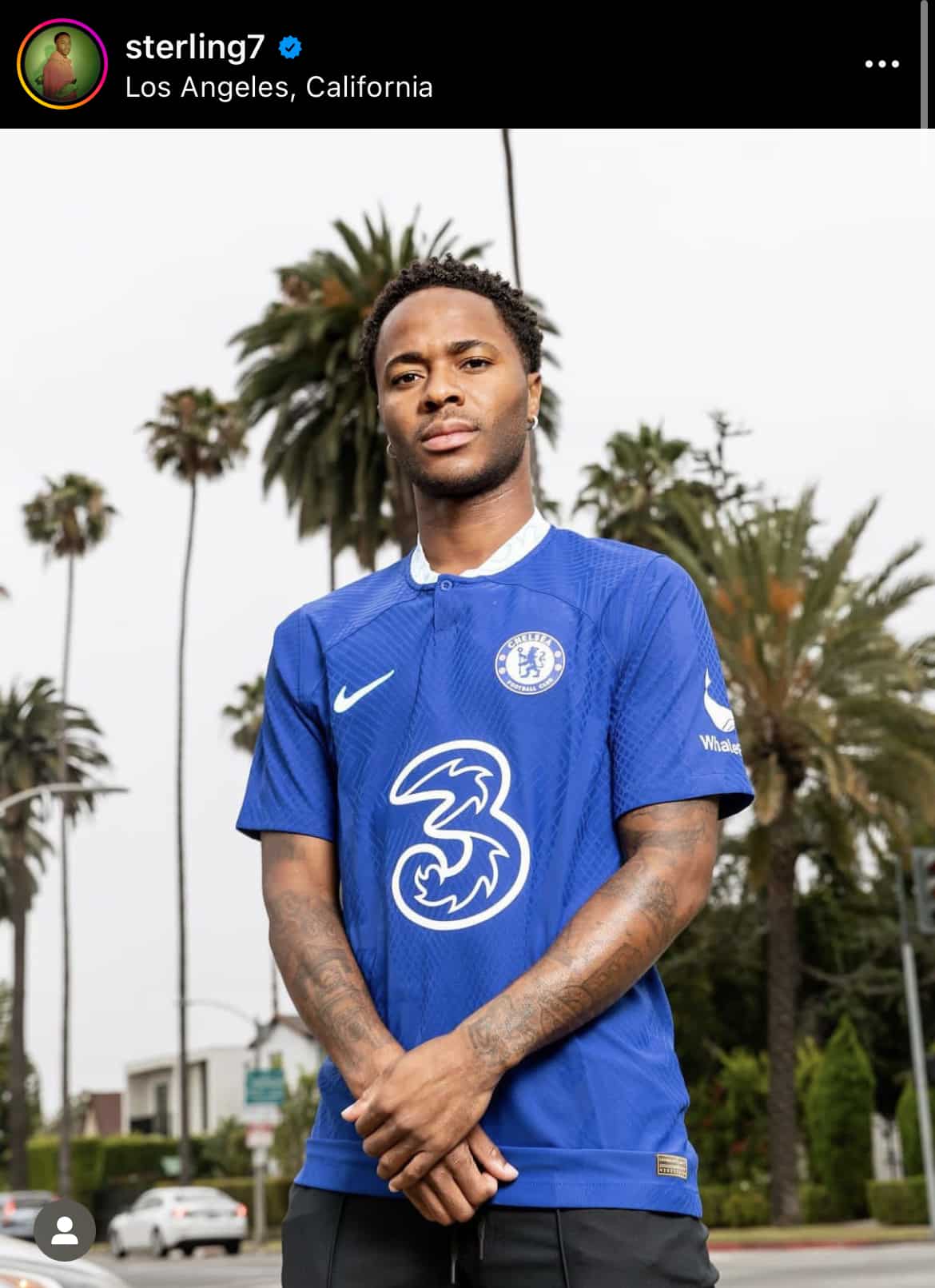 Raheem Sterling looks good in the blue of Chelsea as he completes his move to the London club
 