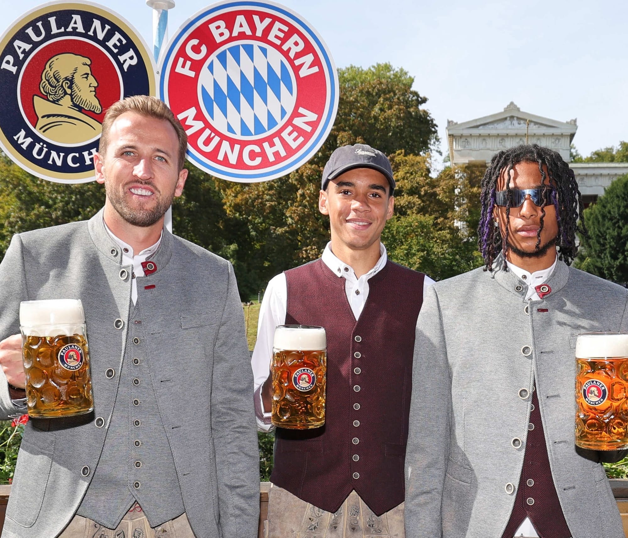 Bavarian Spirit: Football, Beer, and Tradition as Bayern Munich Squad Celebrate Oktoberfest