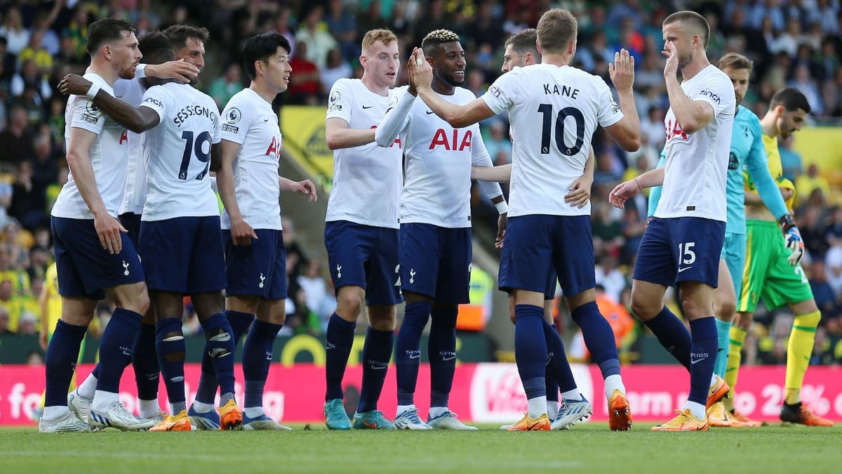 Norwich 0-5 Tottenham Hotspur; Antonio Conte’s men secure Champions League spot at Carrow Road on final Matchday