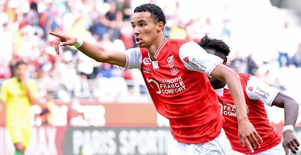 Reims' French forward Hugo Ekitike is hot property this summer with PSG and Newcastle vying for his signature